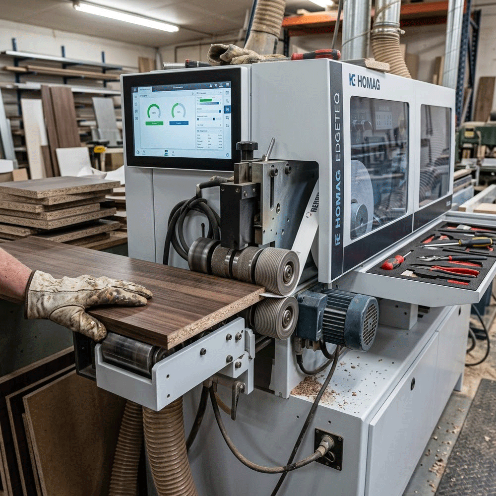 A picture of edging machine