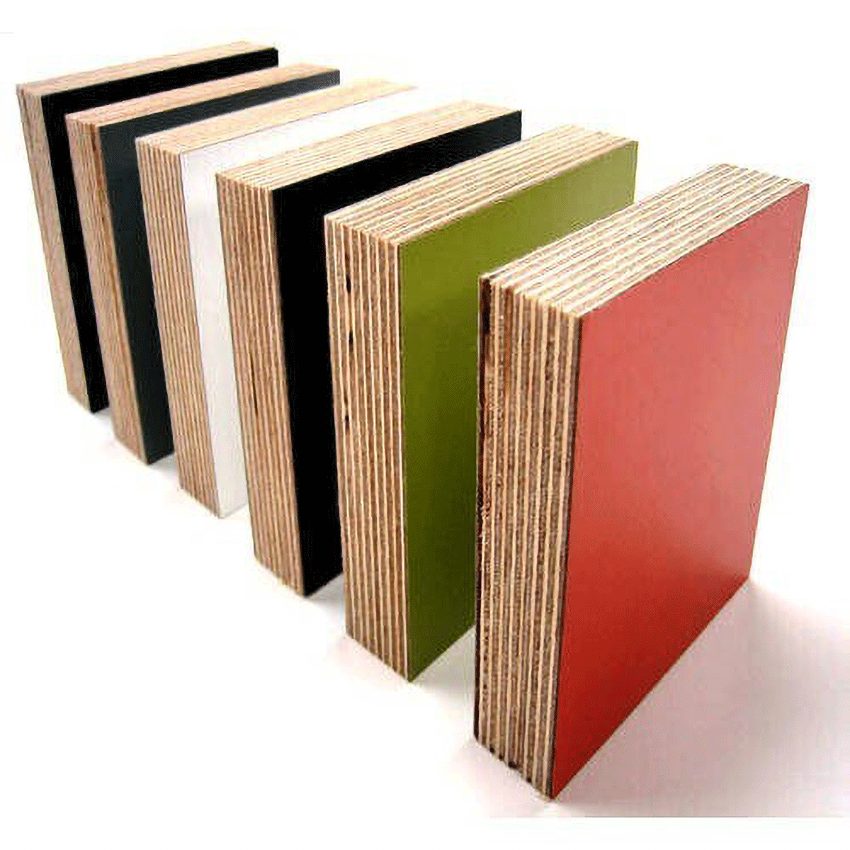A picture of square cut laminated plywood melamine